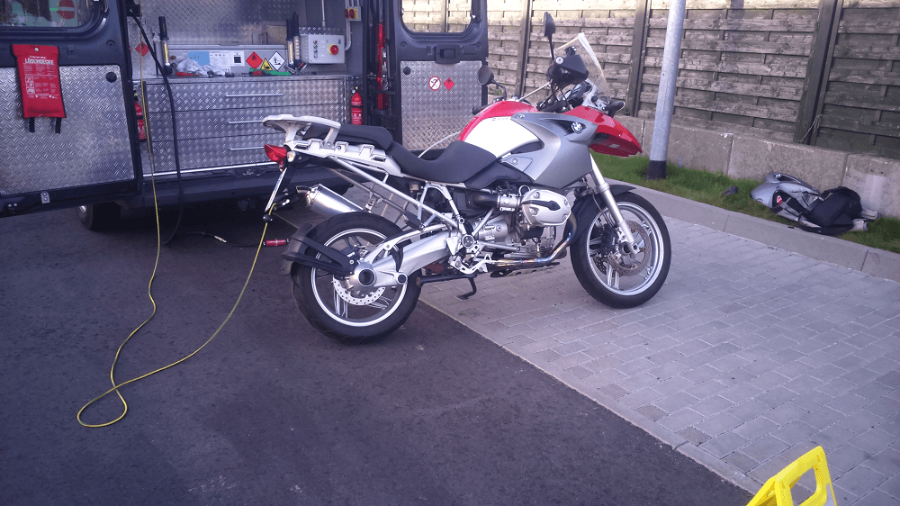 Motorrad falsch getankt